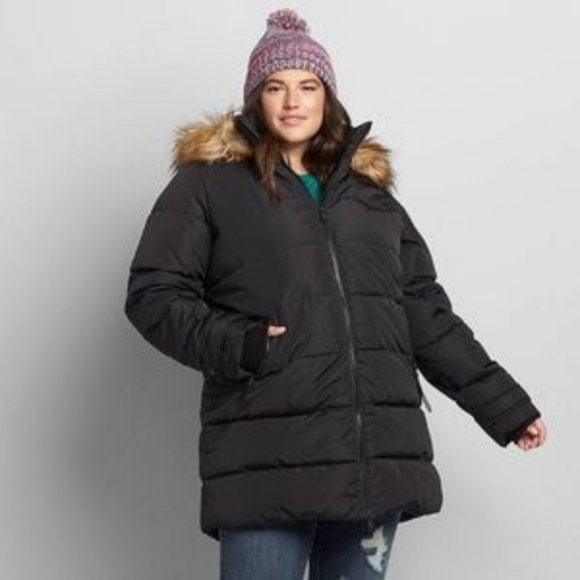 Lane Bryant | Jackets & Coats | Nwt Lane Bryant Black Hooded Puffer ...
